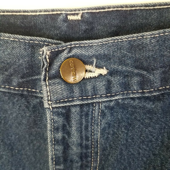 Carhartt Carpenter Jeans Mens 50x30 Loose Original Fit Deepstone Blue B13-DST - Picture 4 of 9
